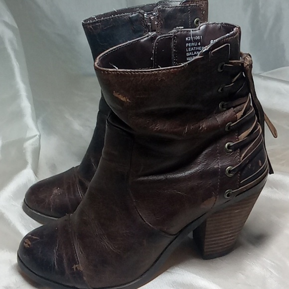 Adam Tucker me too women's brown distressed ankle boots size 6 - Picture 5 of 10